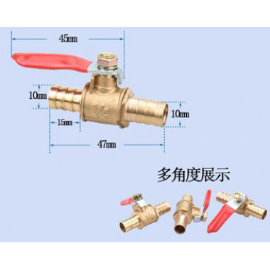 雙頭中10小球閥
